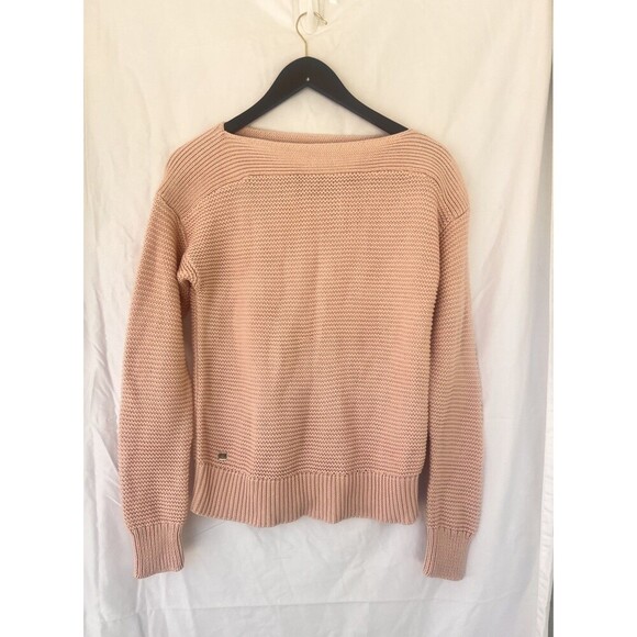 Lauren Ralph Lauren Pink Knit Sweater Pullover Small Thick Preppy Coquette - Picture 1 of 8